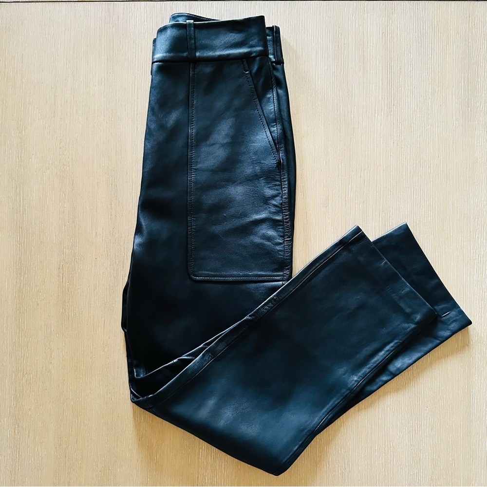 Uterqüe - leather trousers